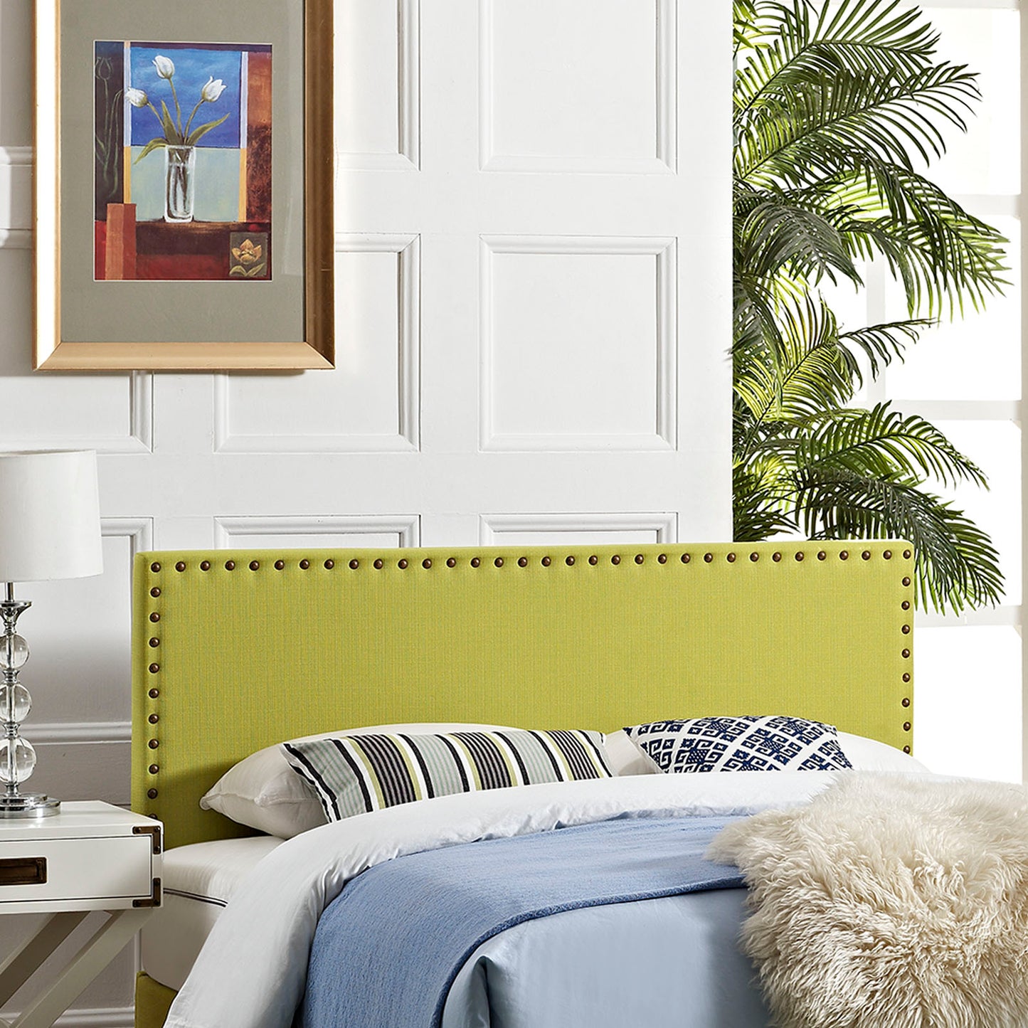 Phoebe Upholstered Fabric King Headboard