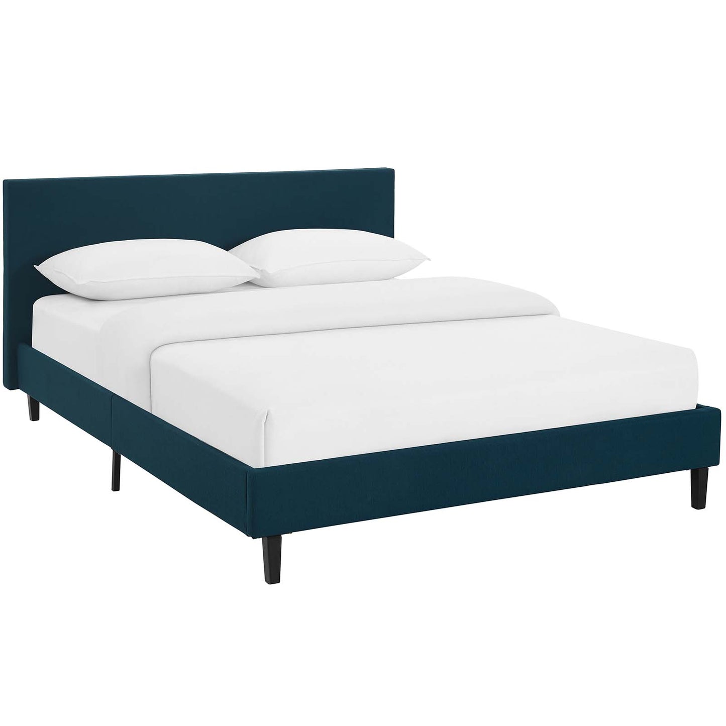 Cama Queen de tela Anya de Modway