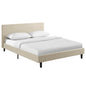 Cama Queen de tela Anya de Modway