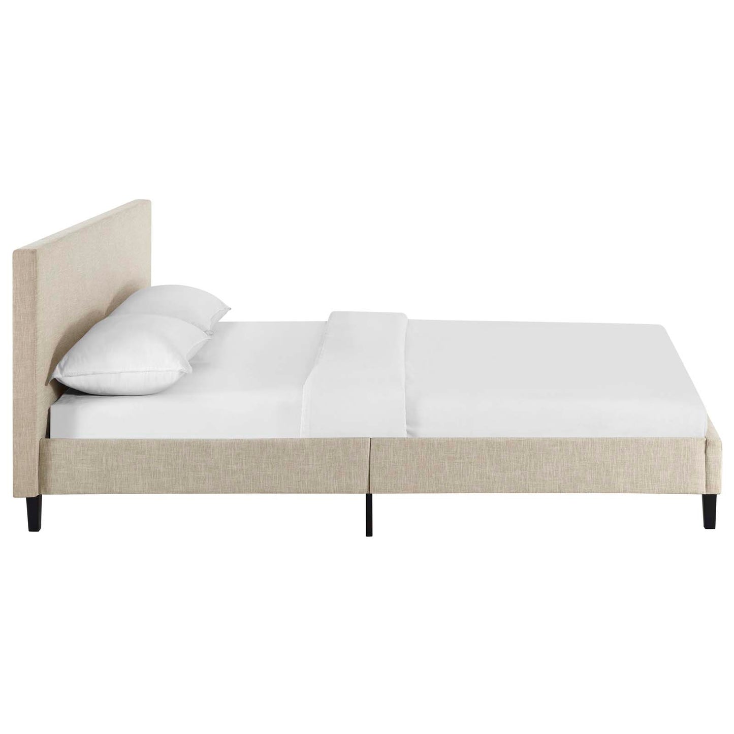 Cama Queen de tela Anya de Modway