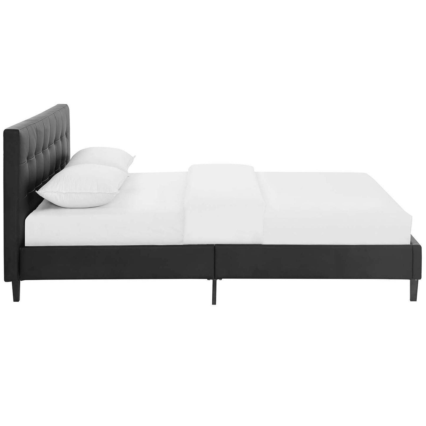 Cama matrimonial Linnea de piel sintética de Modway