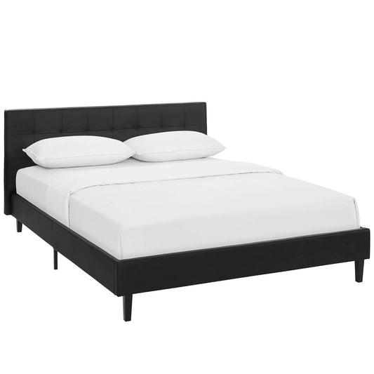 Linnea Faux Leather Queen Bed