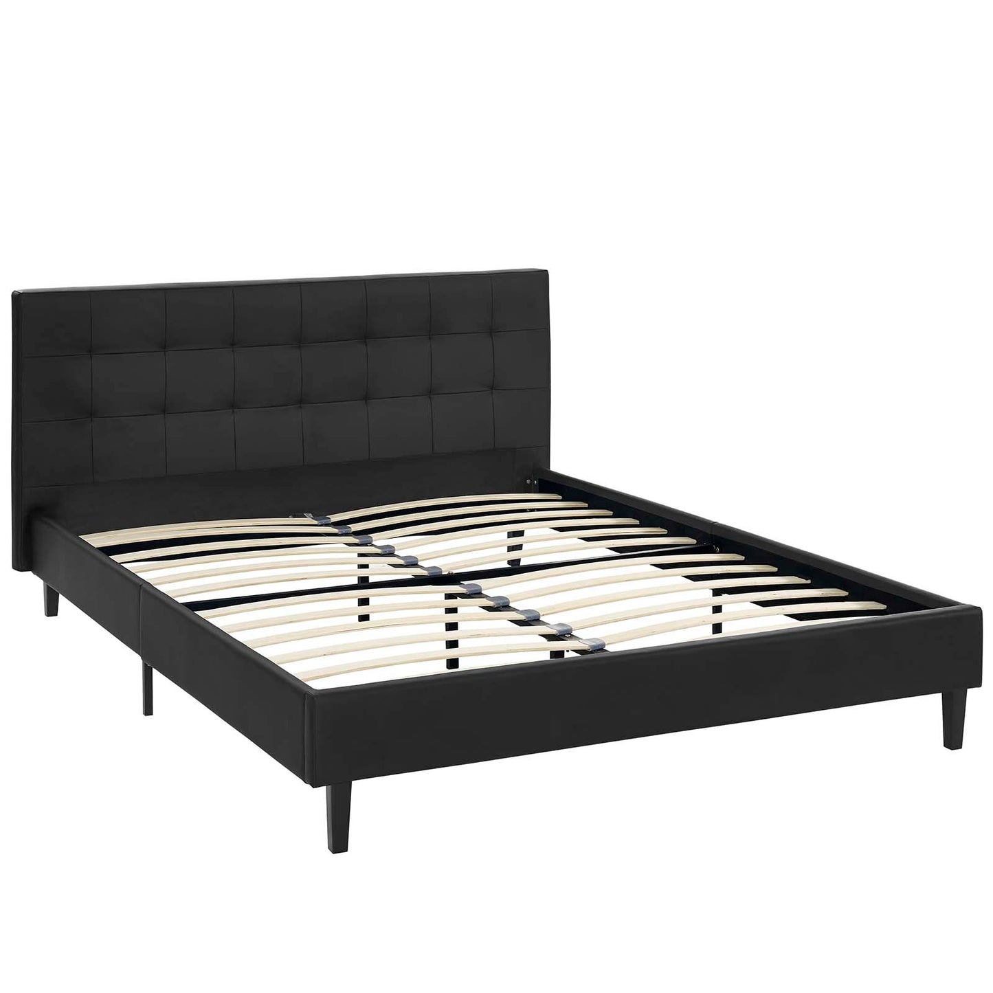 Linnea Faux Leather Queen Bed