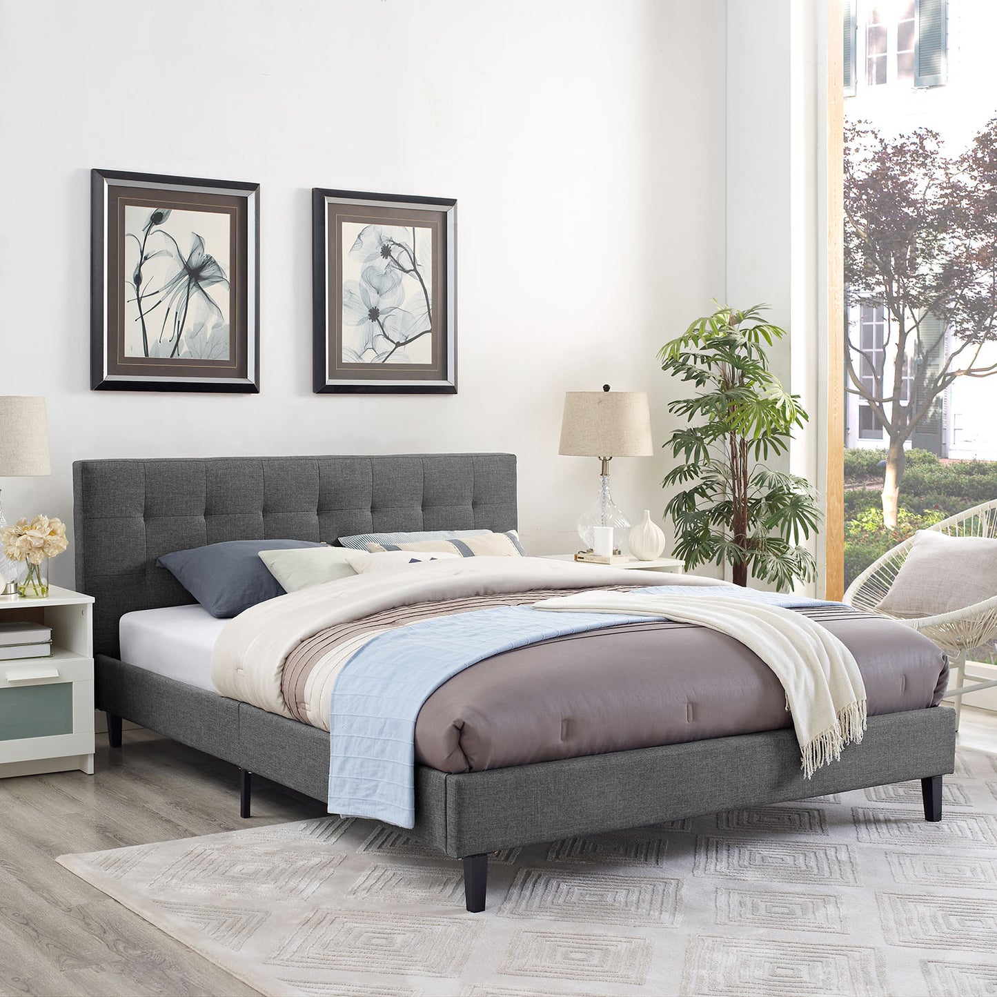 Linnea Fabric Queen Bed