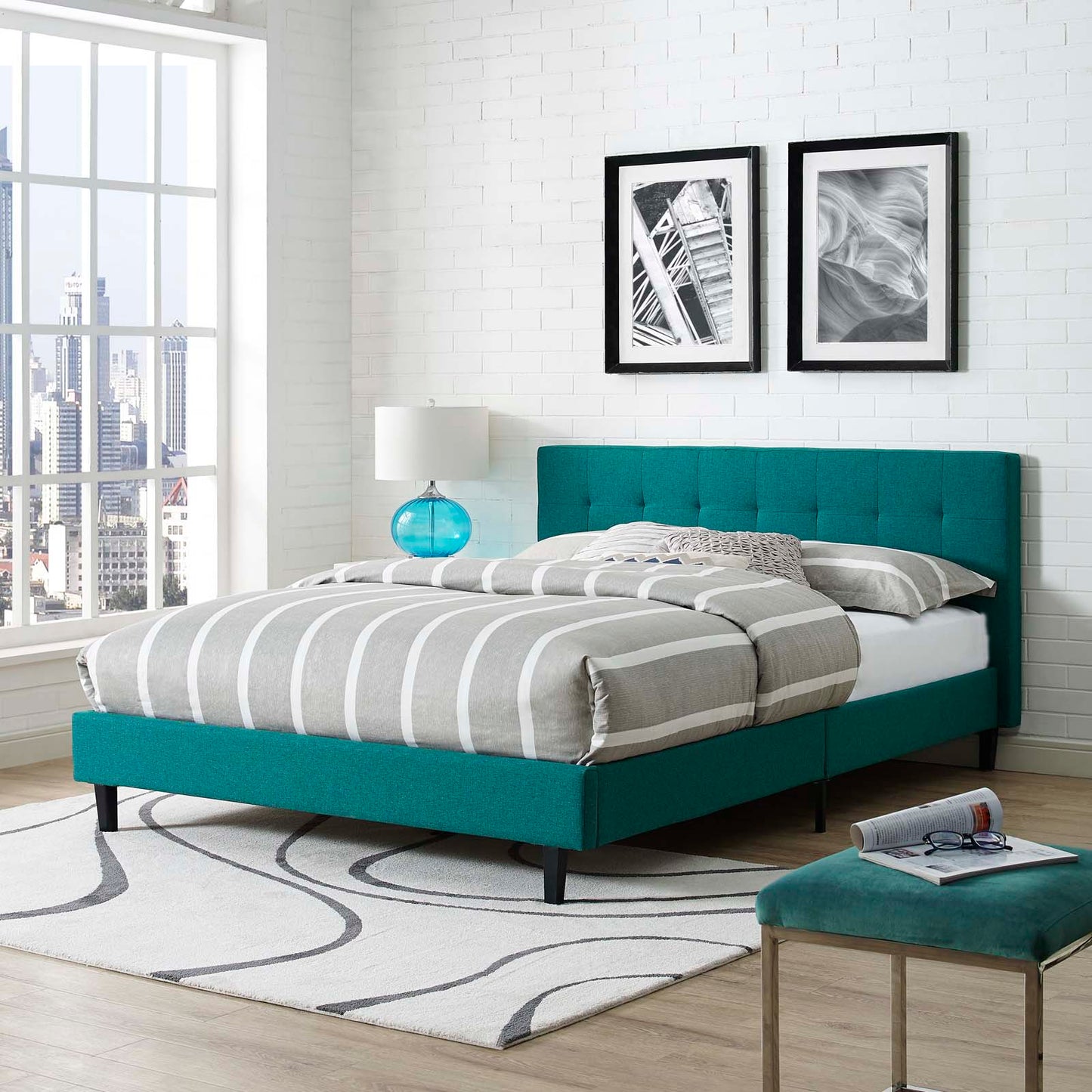 Linnea Fabric Queen Bed