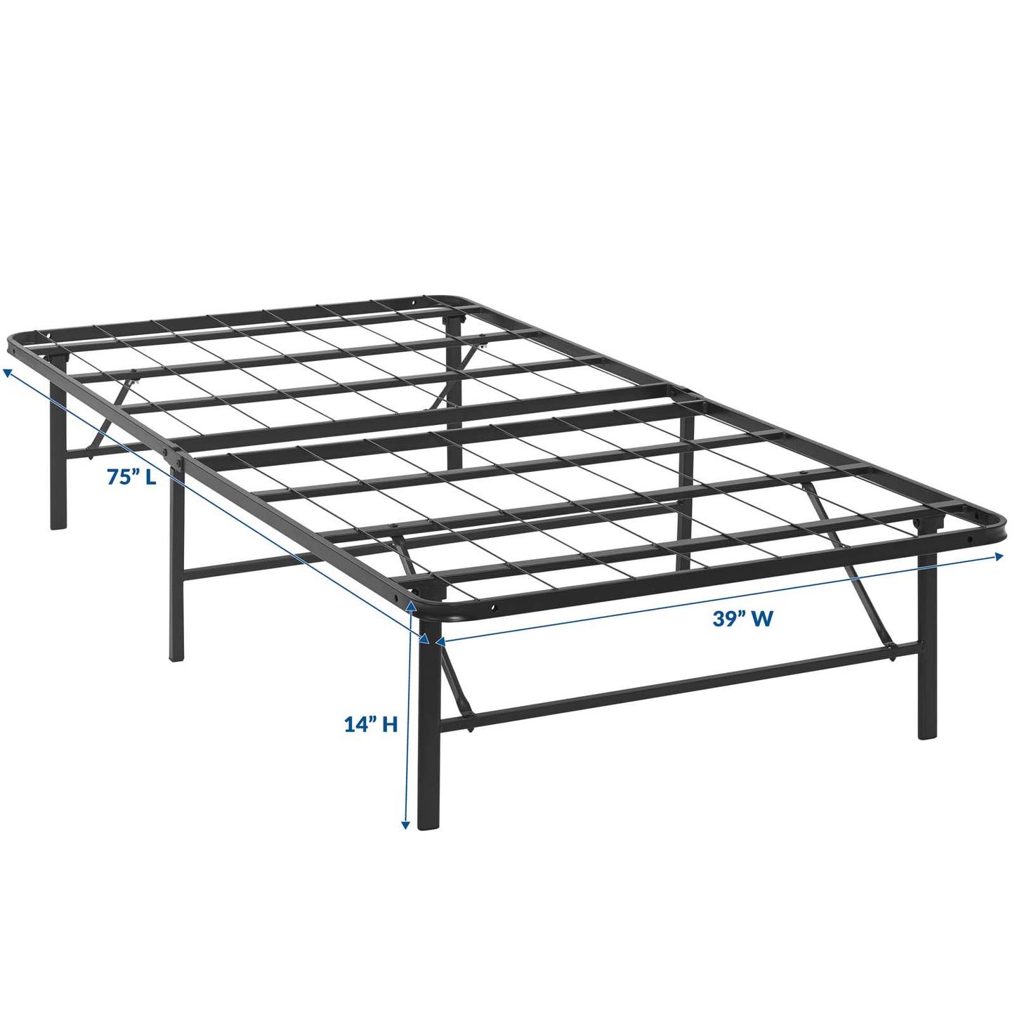 Horizon Stainless Steel Twin Bed Frame