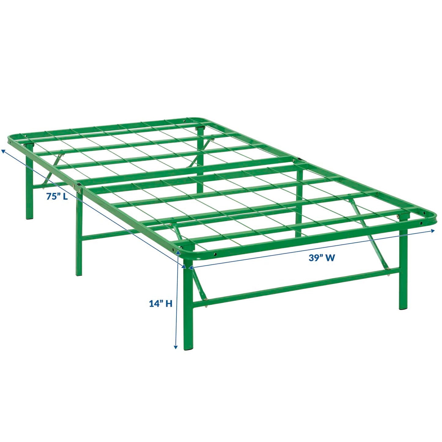 Horizon Stainless Steel Twin Bed Frame