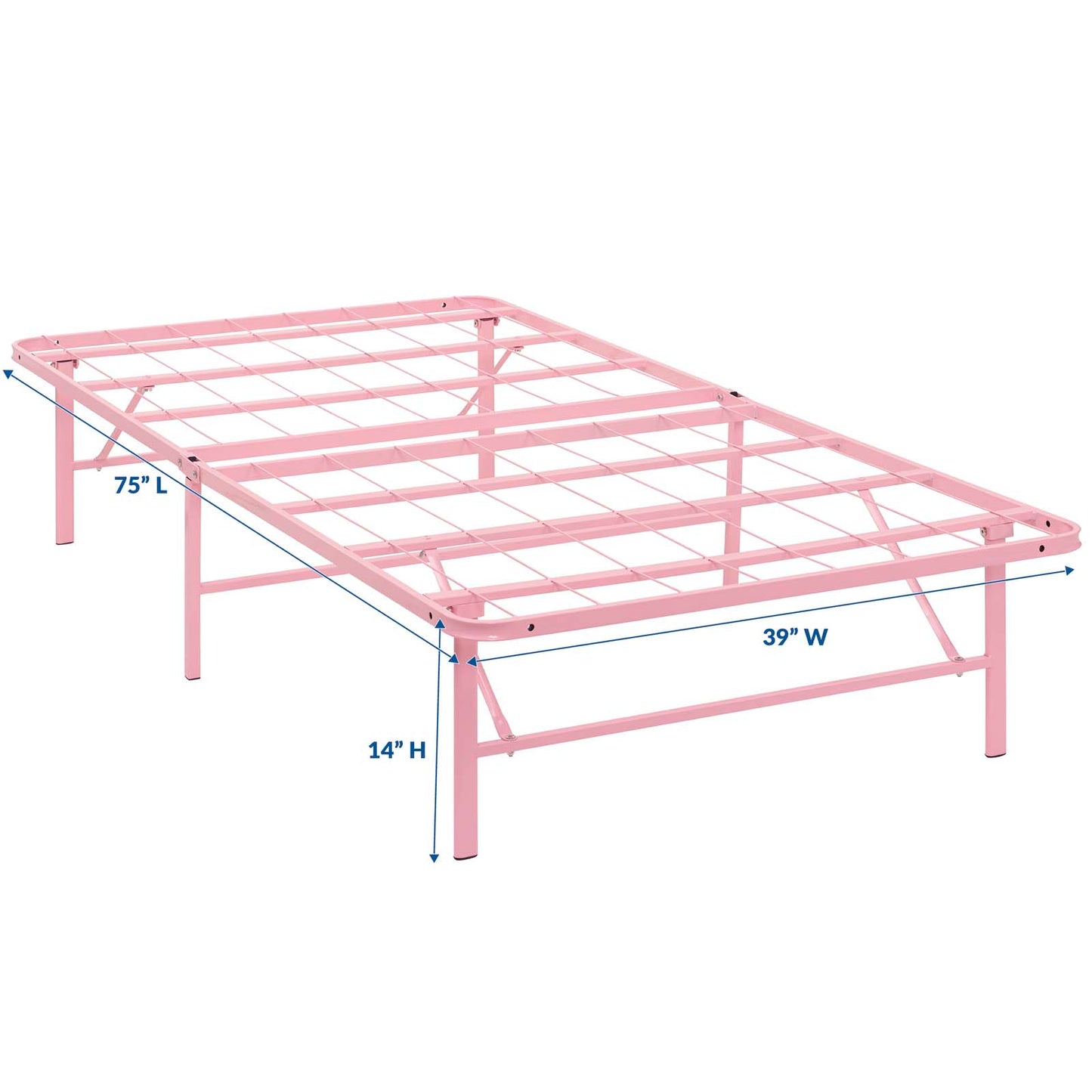 Horizon Stainless Steel Twin Bed Frame