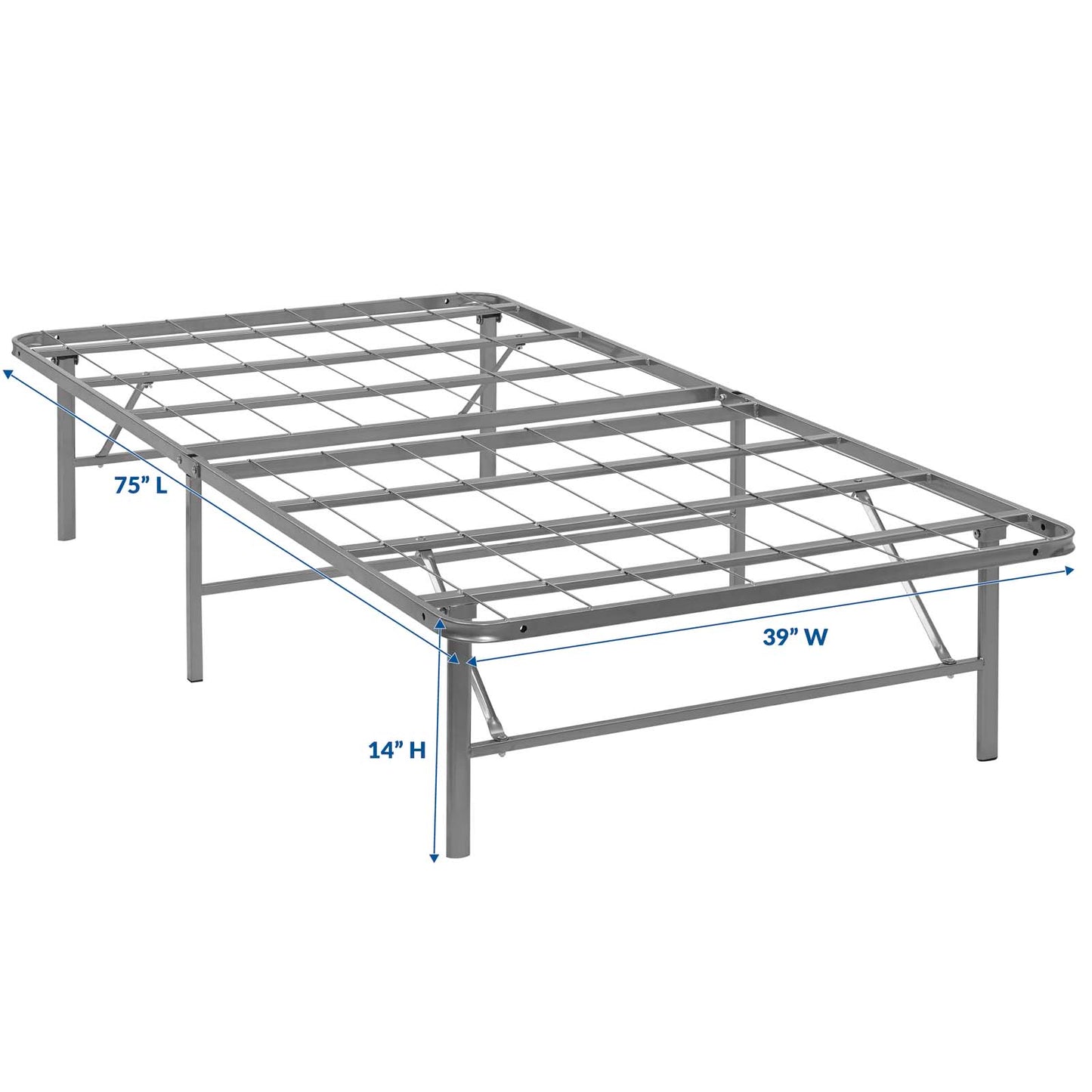 Horizon Stainless Steel Twin Bed Frame