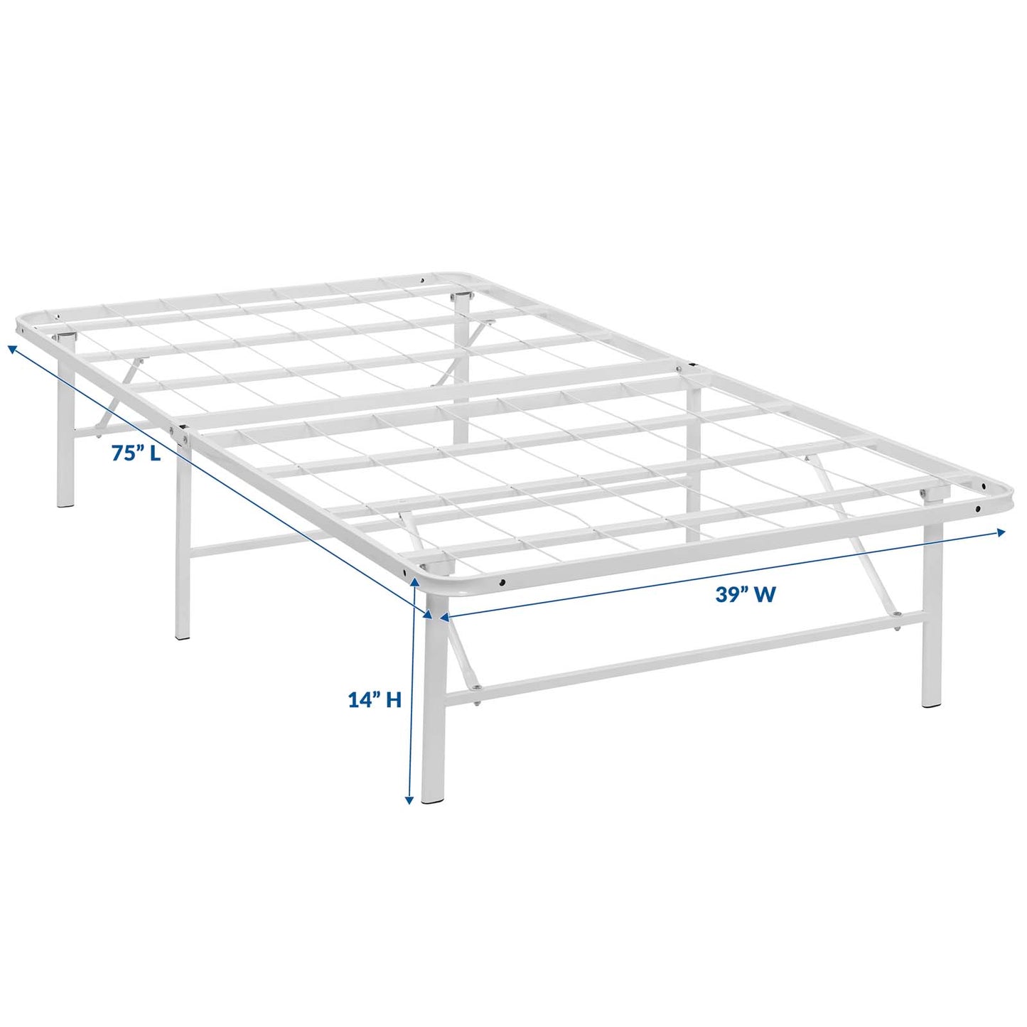 Horizon Stainless Steel Twin Bed Frame