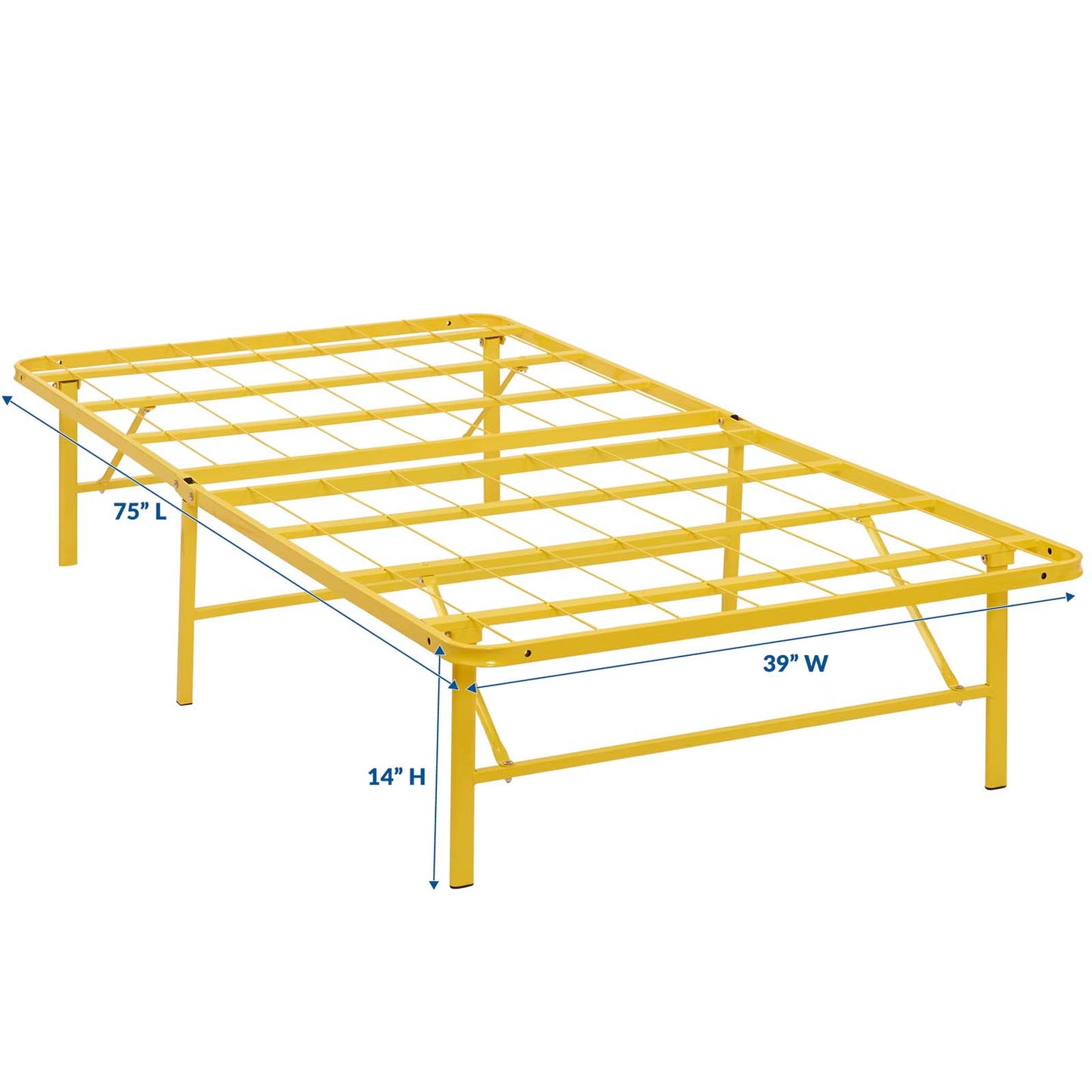 Horizon Stainless Steel Twin Bed Frame