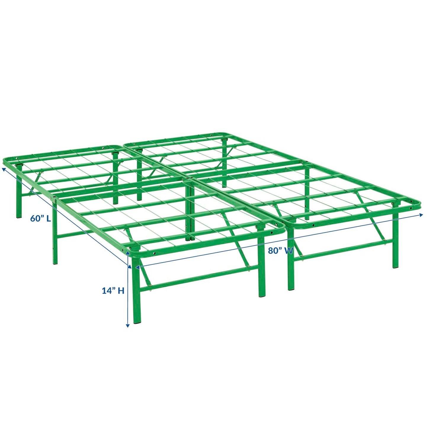 Horizon Stainless Steel Queen Bed Frame