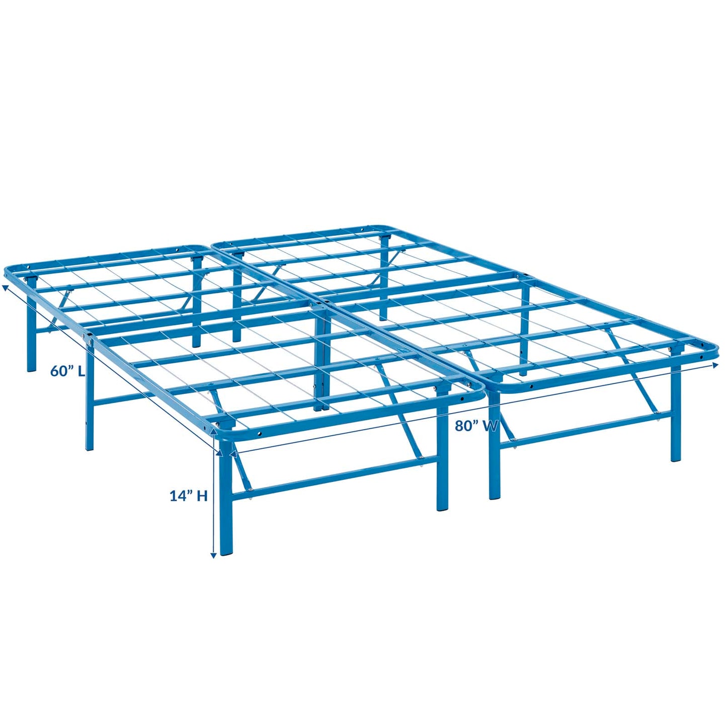 Horizon Stainless Steel Queen Bed Frame