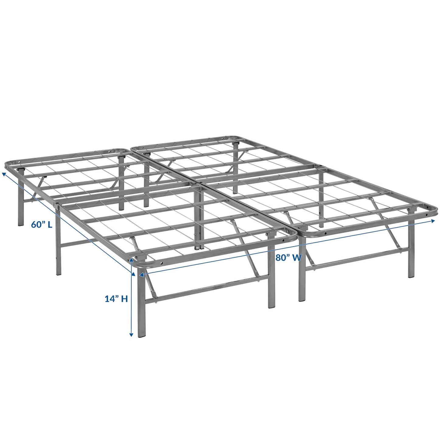 Horizon Stainless Steel Queen Bed Frame