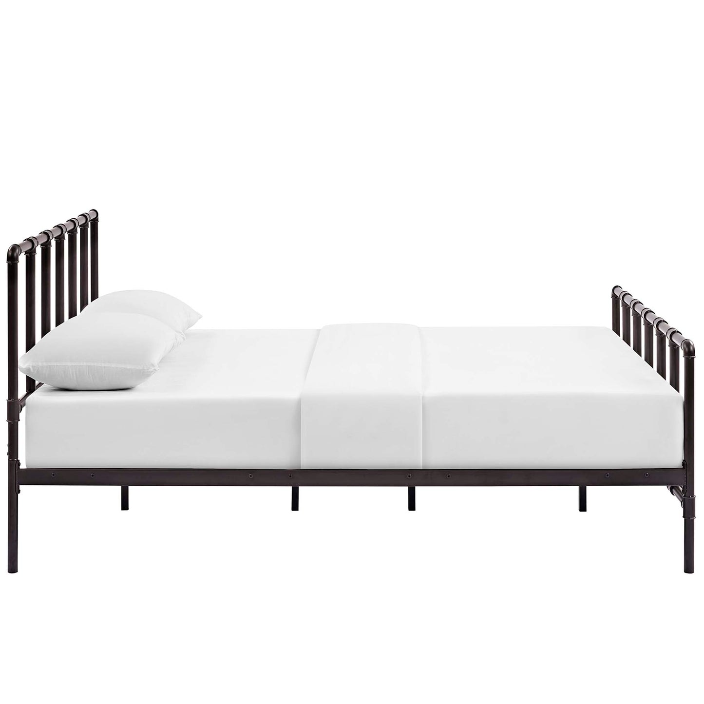 Dower Stainless Steel Queen Bed