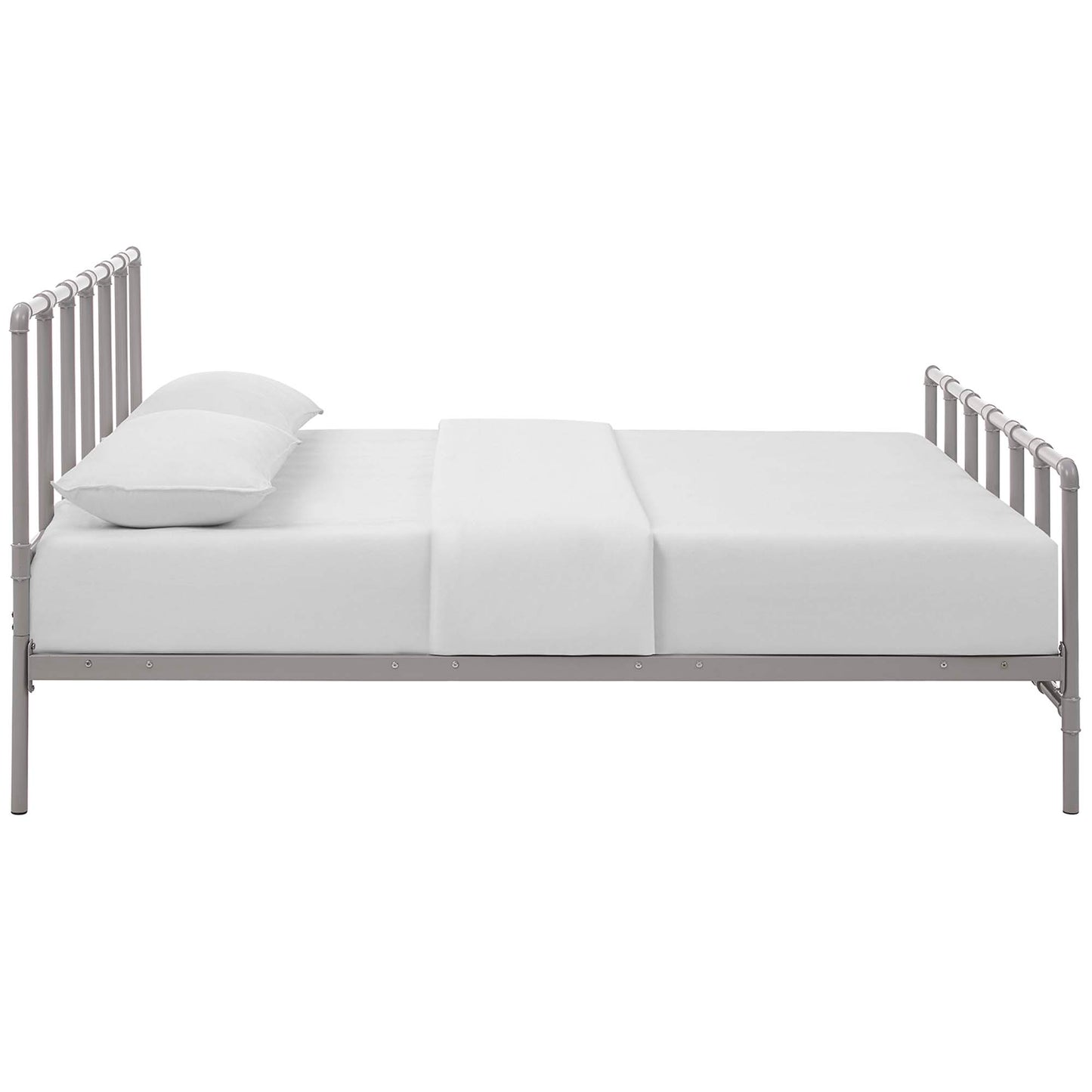 Dower Stainless Steel Queen Bed