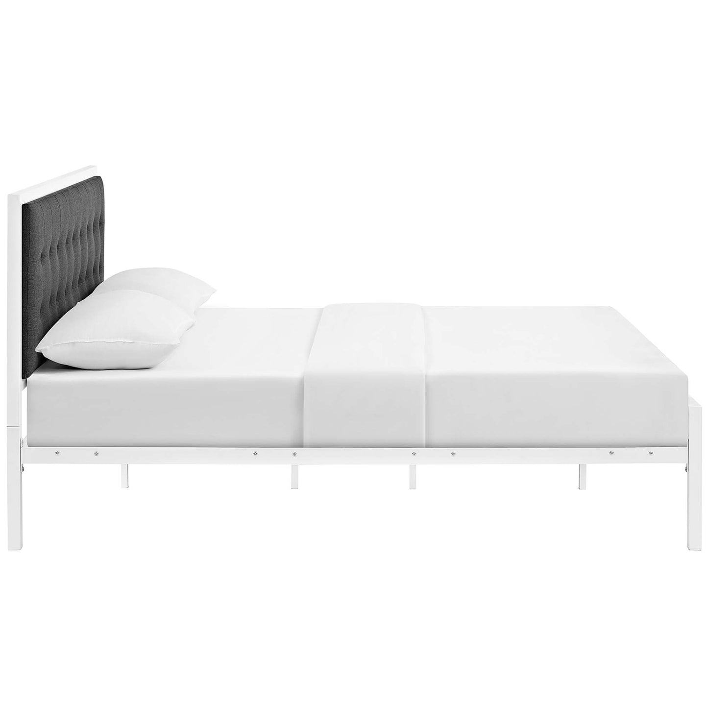 Cama King de tela Millie de Modway