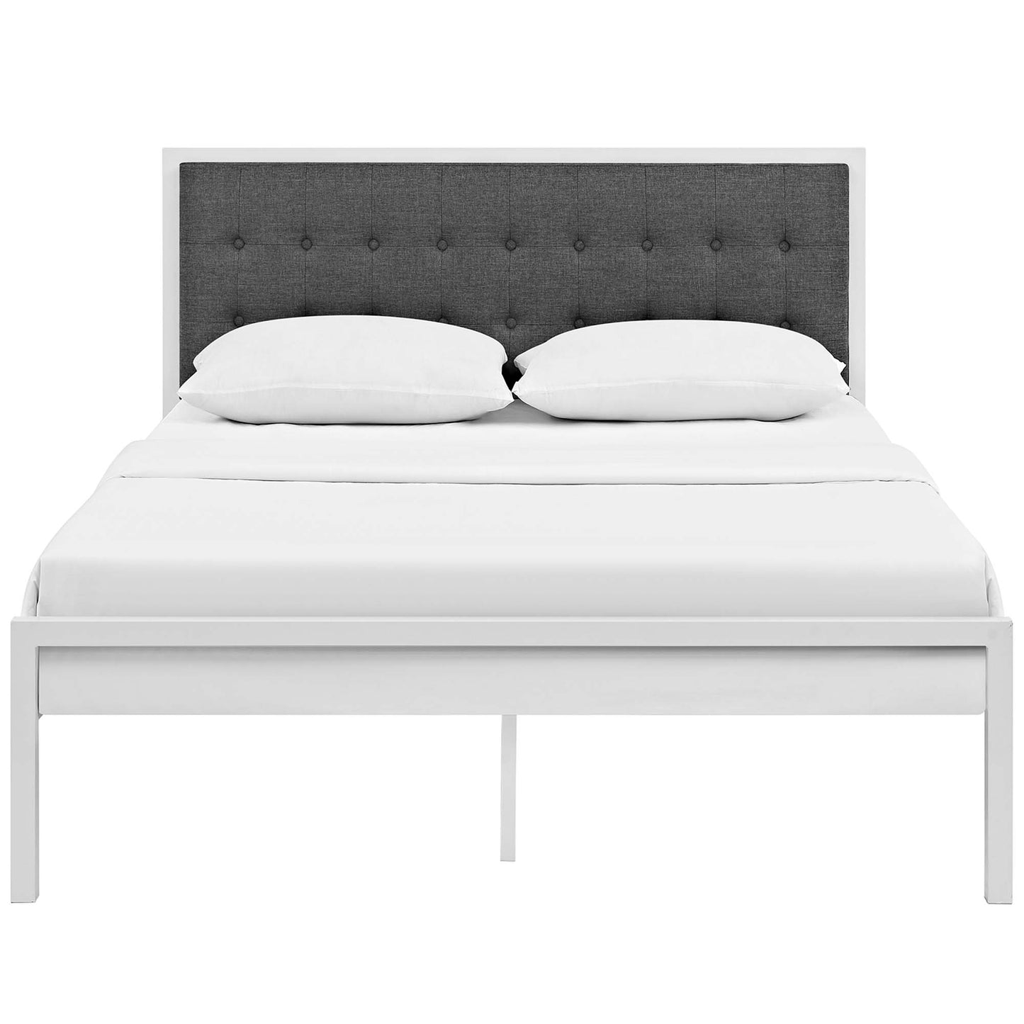 Cama King de tela Millie de Modway