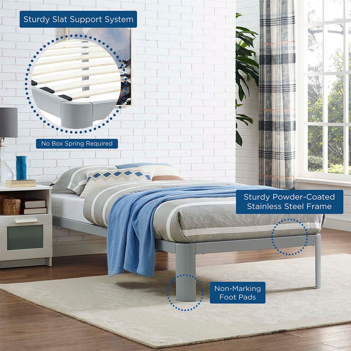 Estructura de cama doble Corinne de Modway