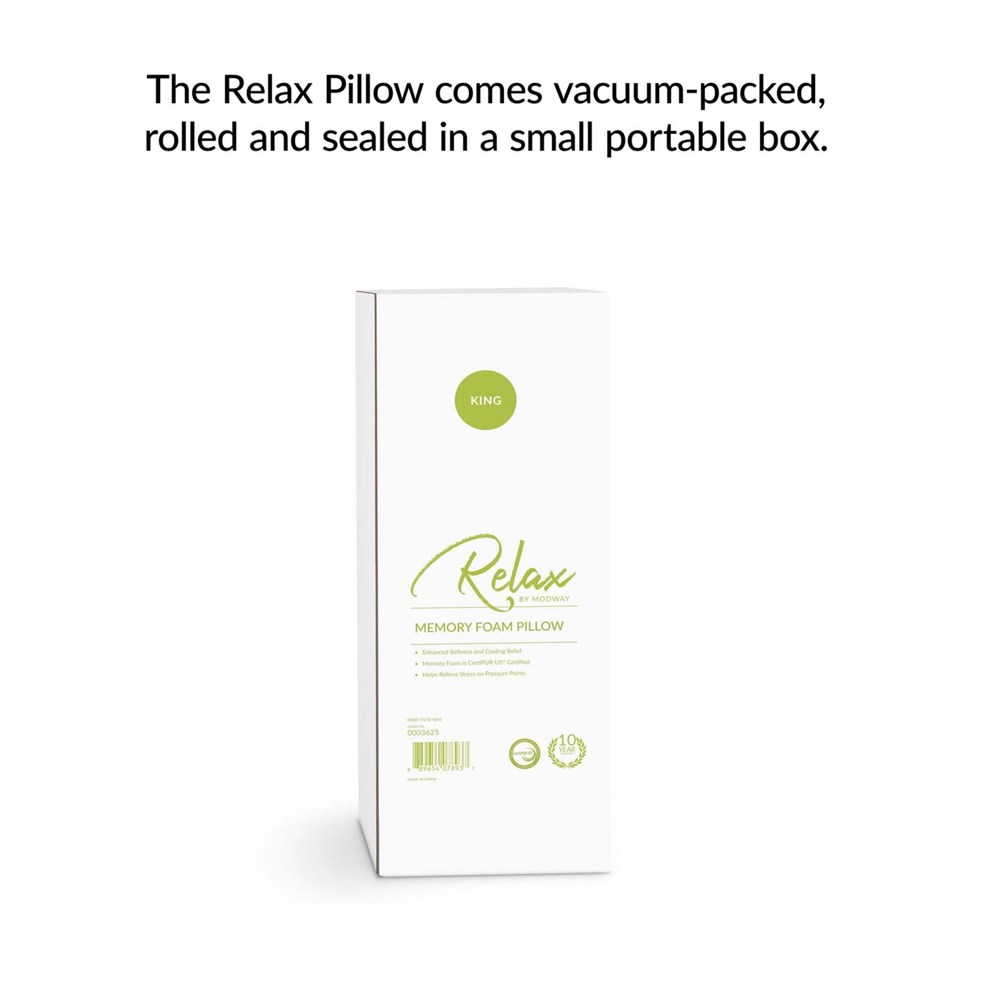 Relax Size King Pillow