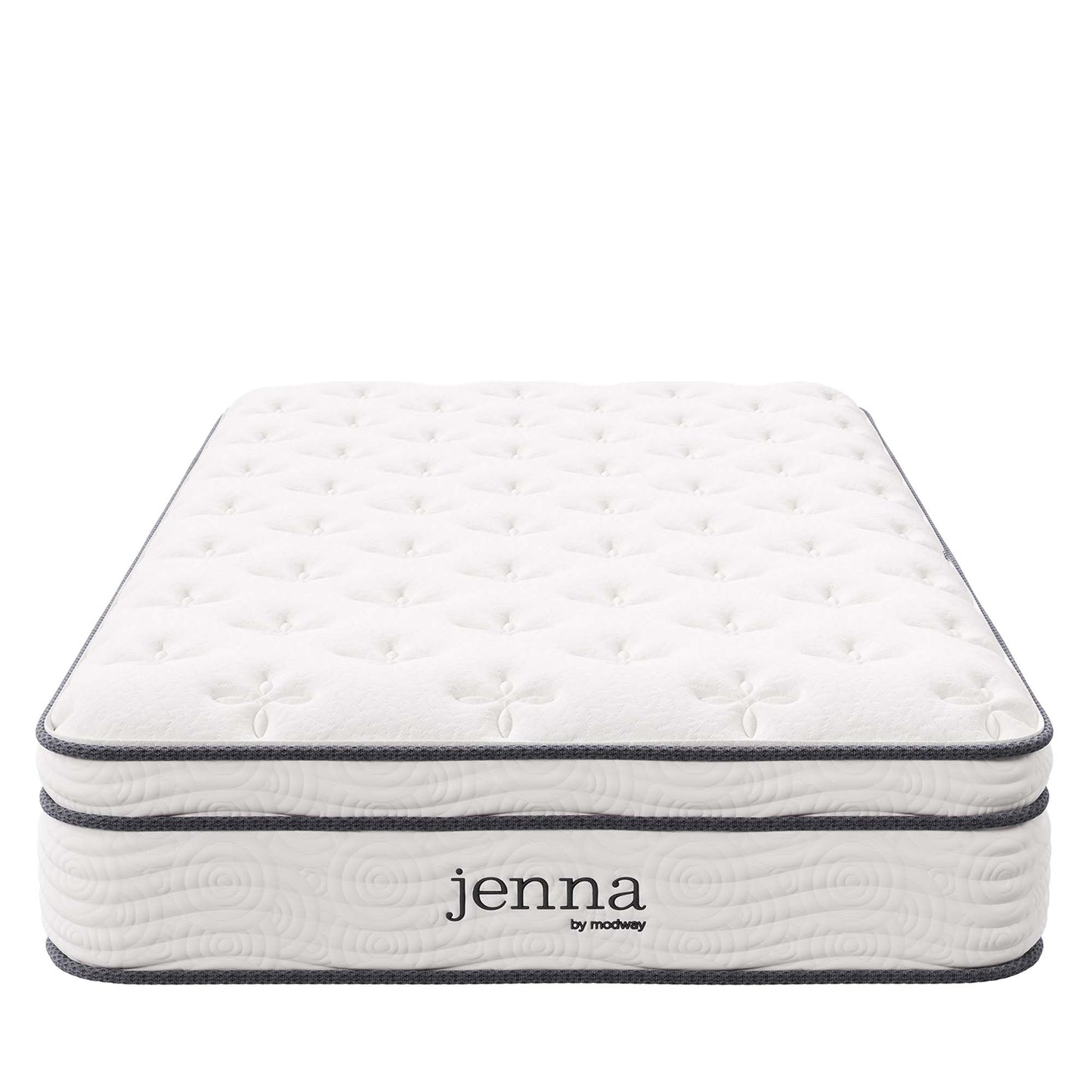 Matelas à ressorts et mousse pour lit simple Jenna 10" par Modway