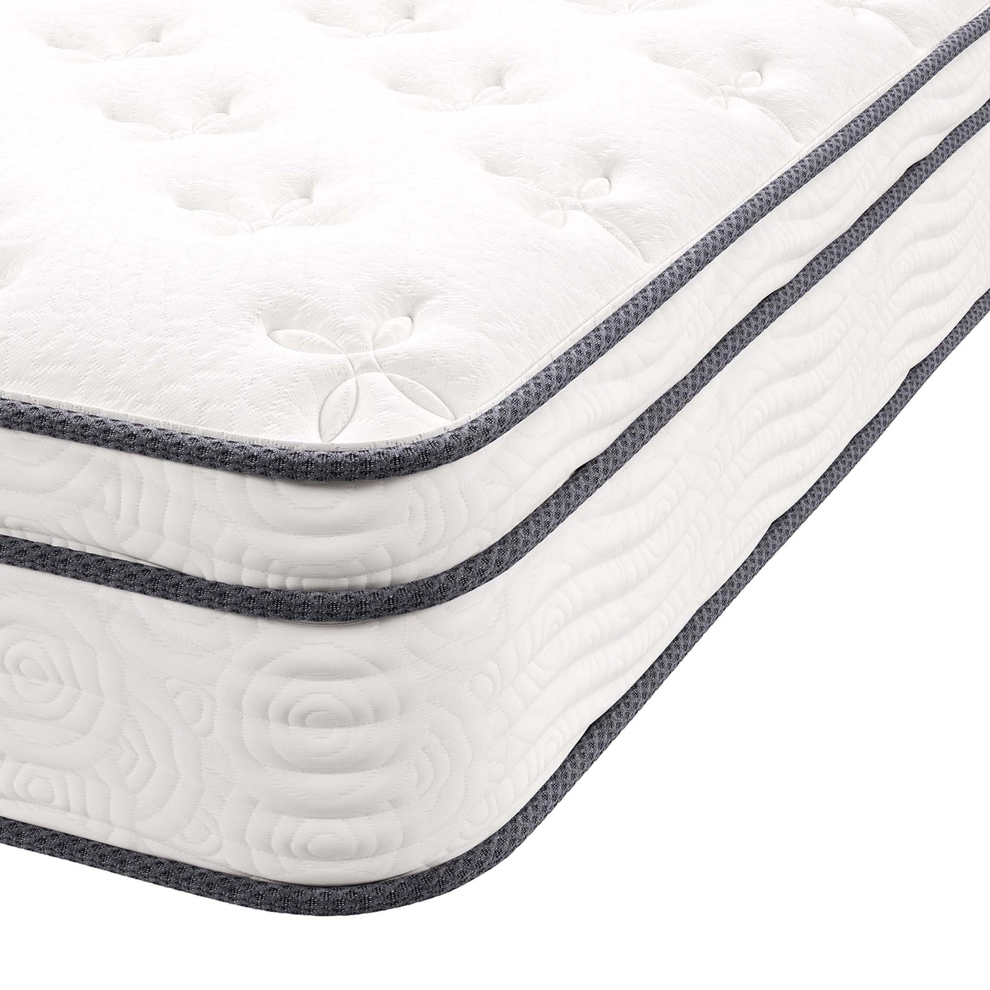 Matelas à ressorts et mousse pour lit simple Jenna 10" par Modway