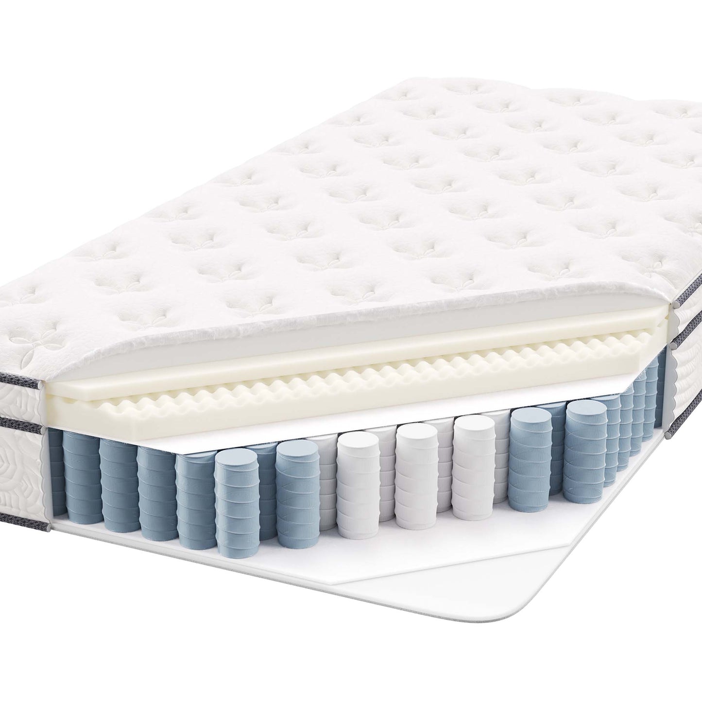 Matelas à ressorts et mousse pour lit simple Jenna 10" par Modway