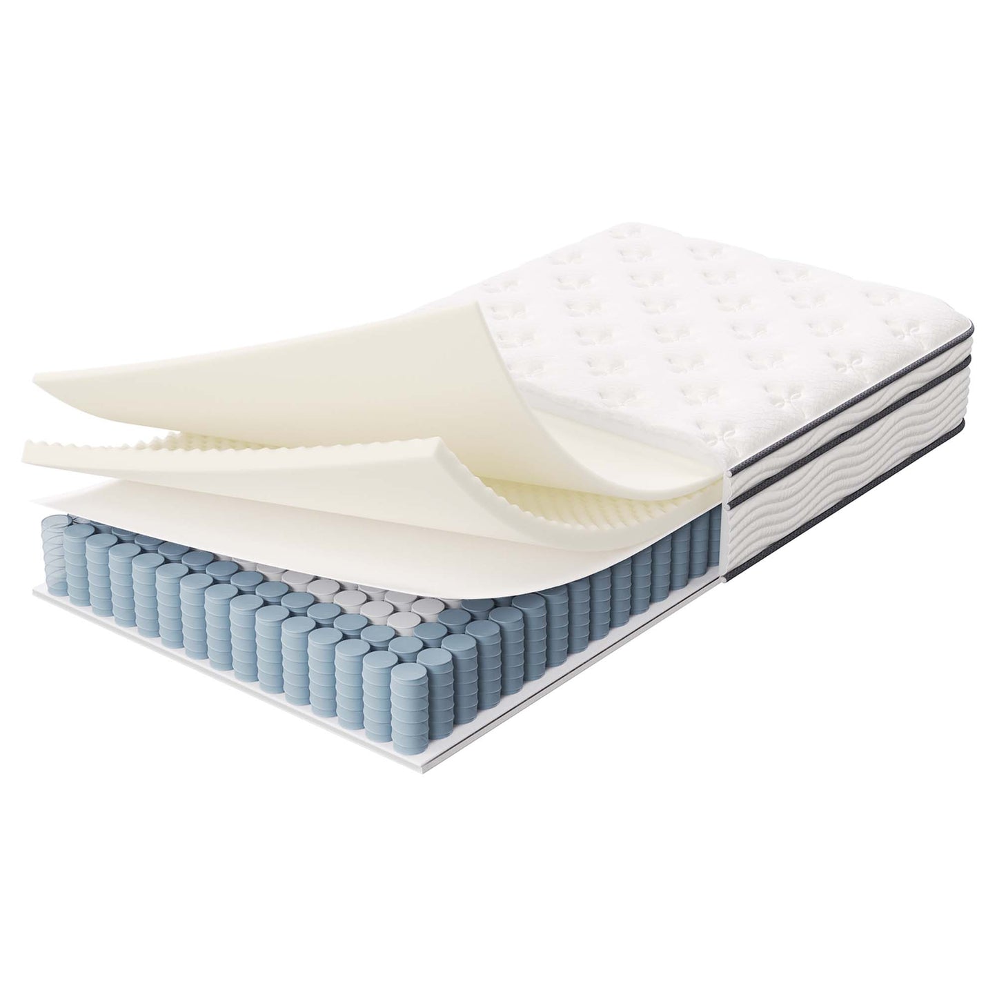 Matelas à ressorts et mousse pour lit simple Jenna 10" par Modway