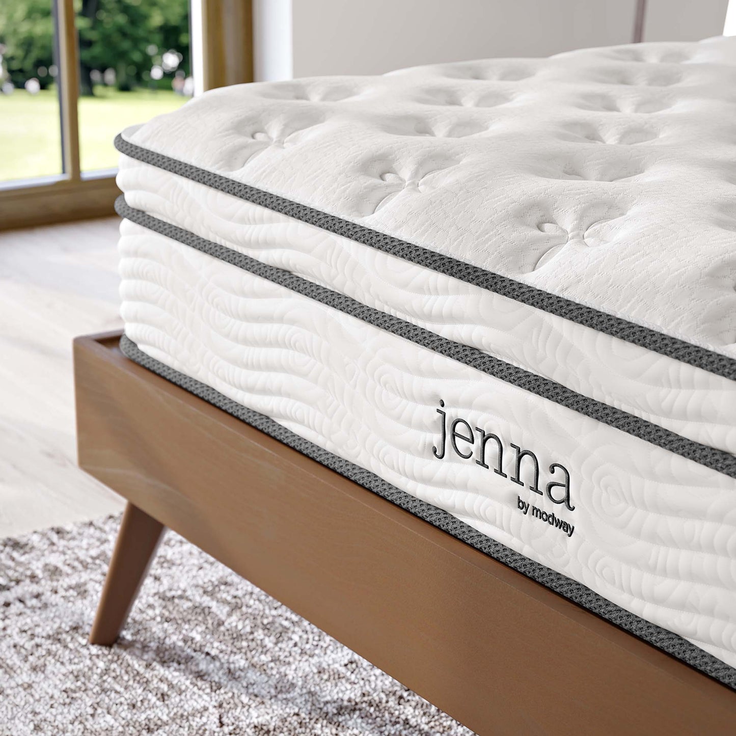 Jenna 10" Innerspring and Foam Queen Mattress