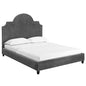 Primrose Performance Velvet Queen Platform Bed