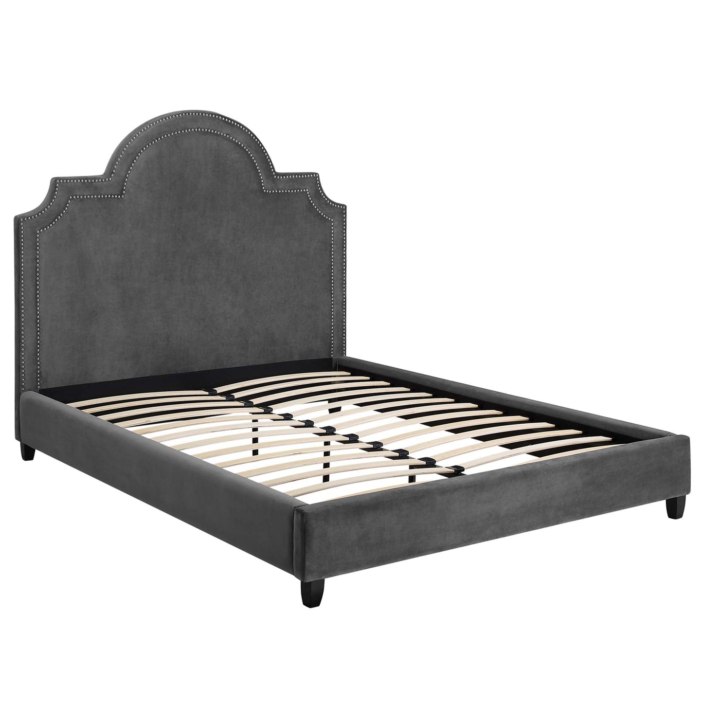 Primrose Performance Velvet Queen Platform Bed