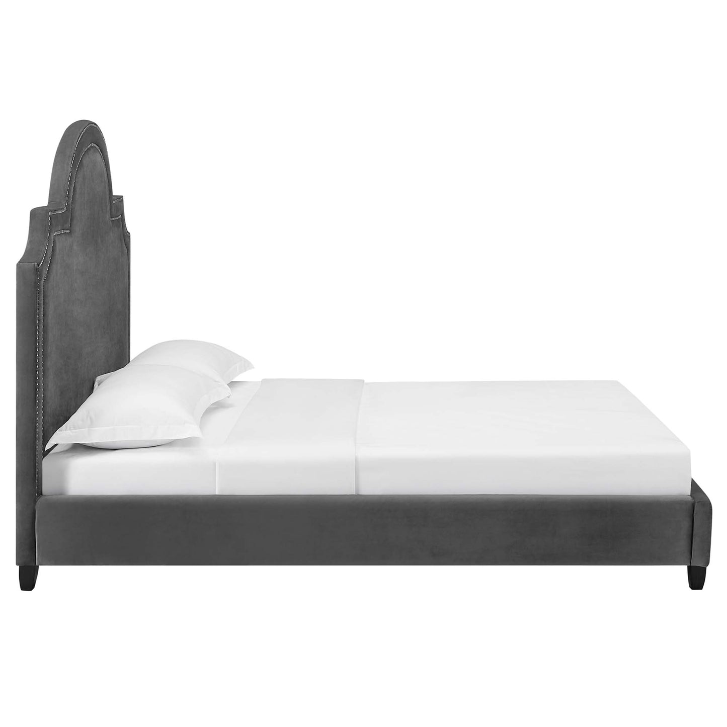 Primrose Performance Velvet Queen Platform Bed