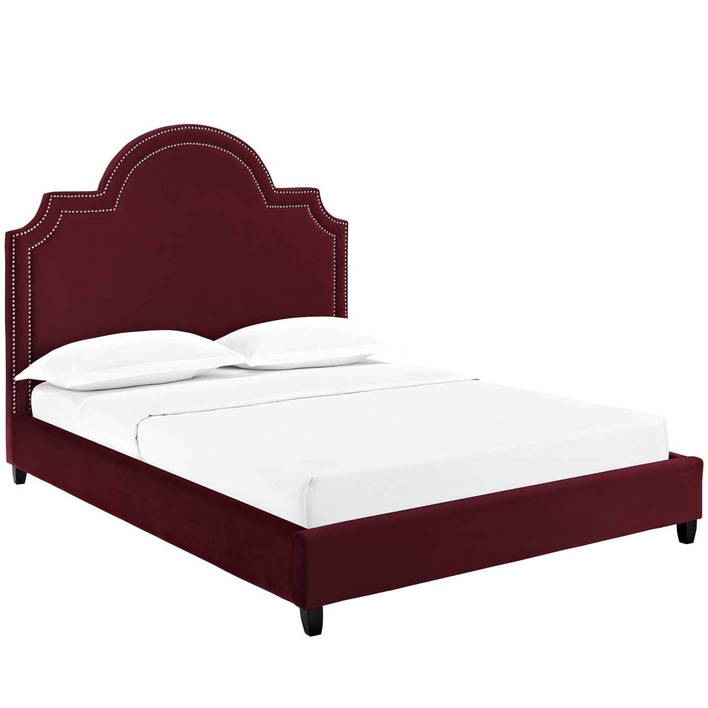 Primrose Performance Velvet Queen Platform Bed