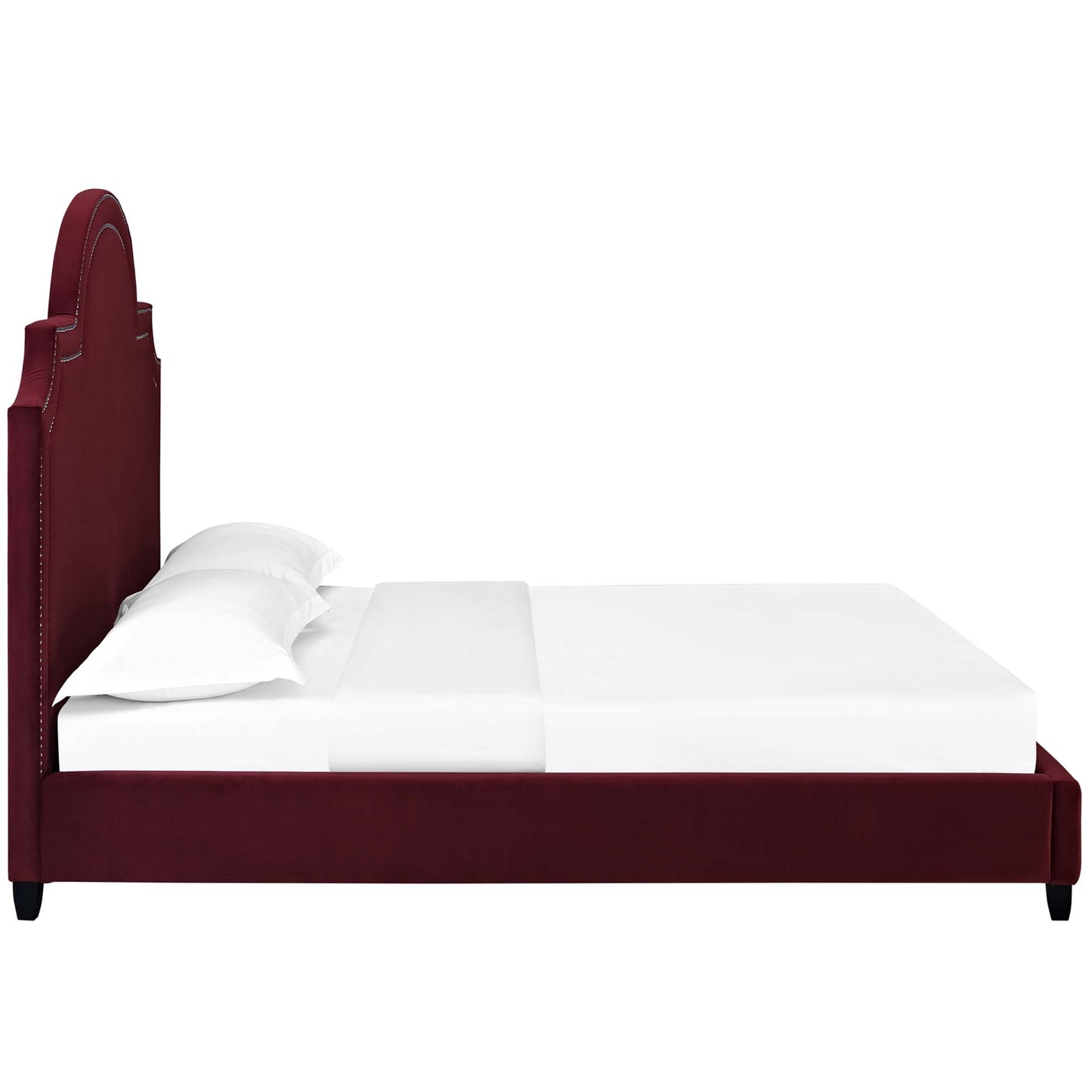 Primrose Performance Velvet Queen Platform Bed