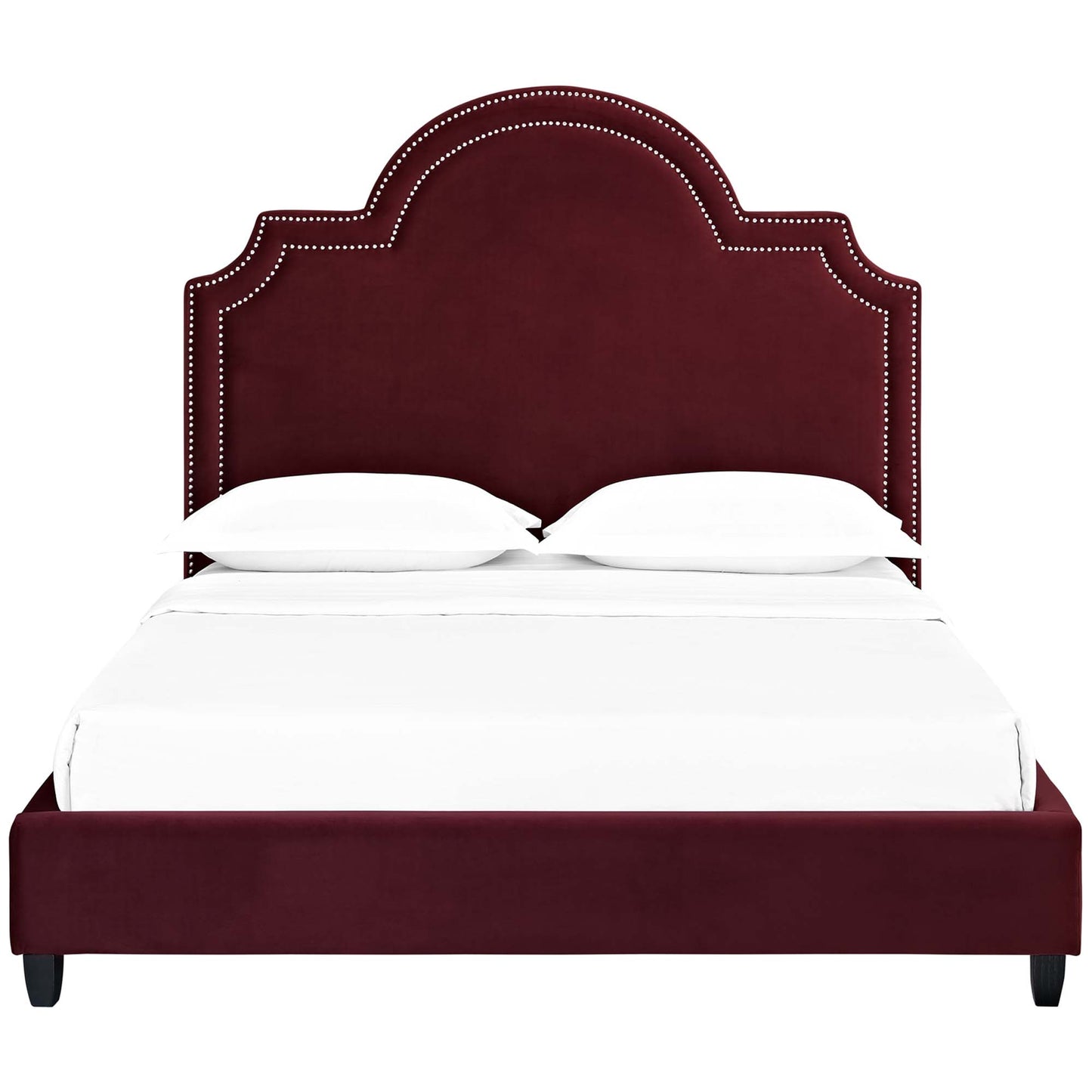 Primrose Performance Velvet Queen Platform Bed