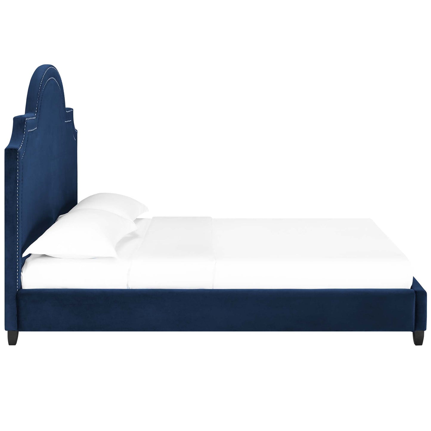 Primrose Performance Velvet Queen Platform Bed