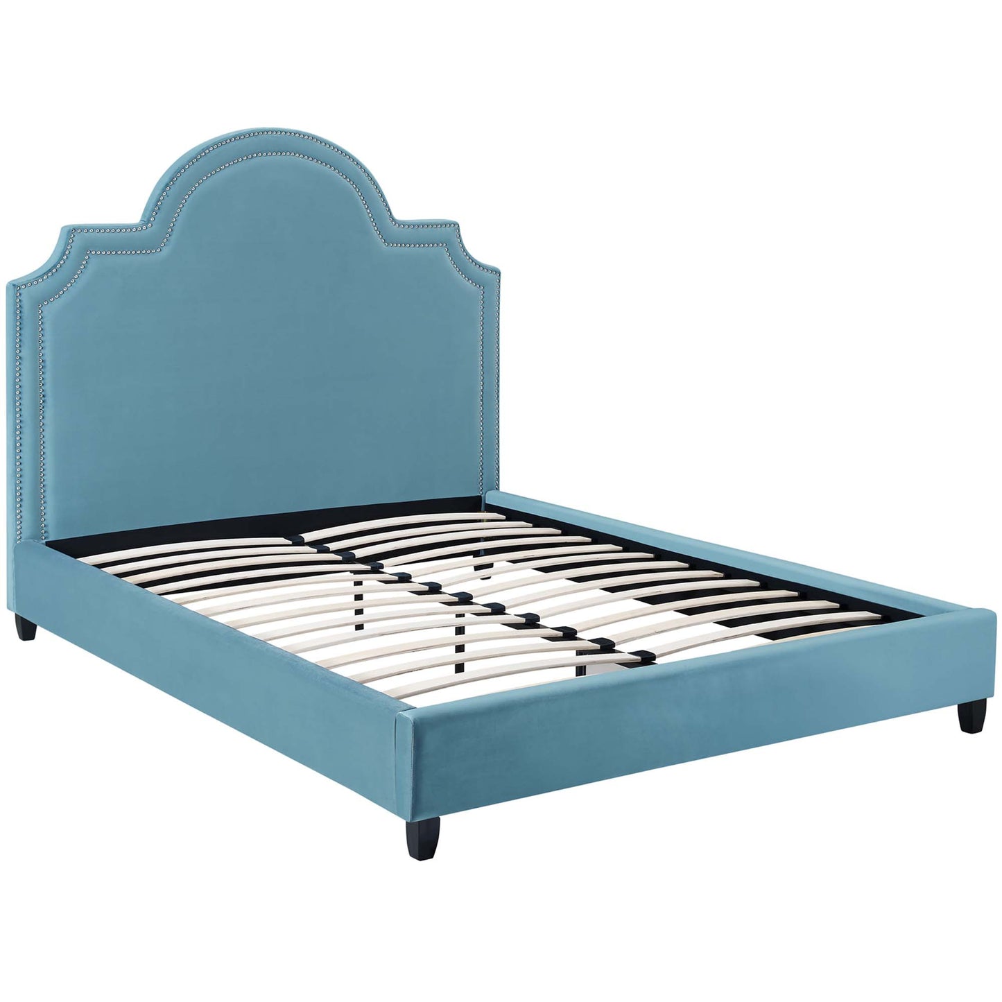 Primrose Performance Velvet Queen Platform Bed