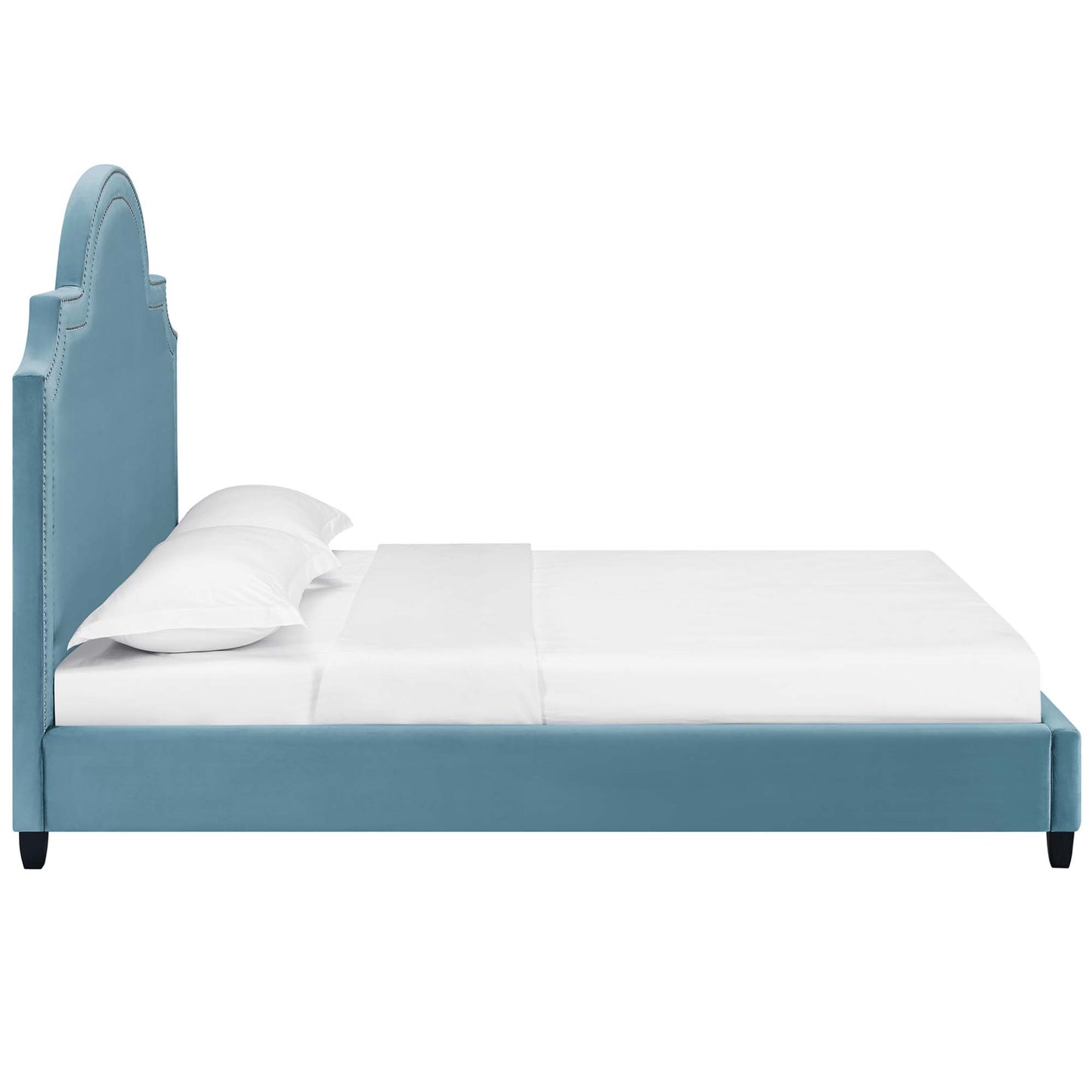 Primrose Performance Velvet Queen Platform Bed