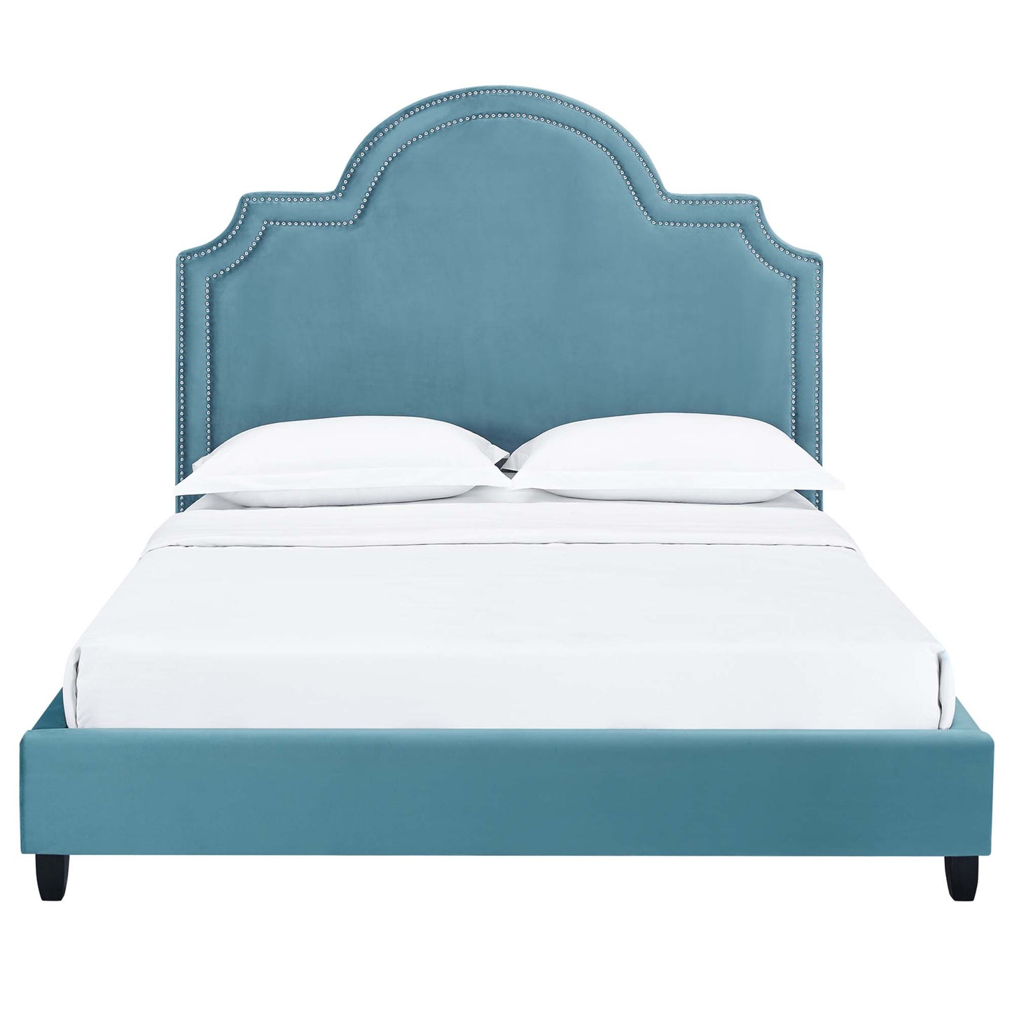 Primrose Performance Velvet Queen Platform Bed