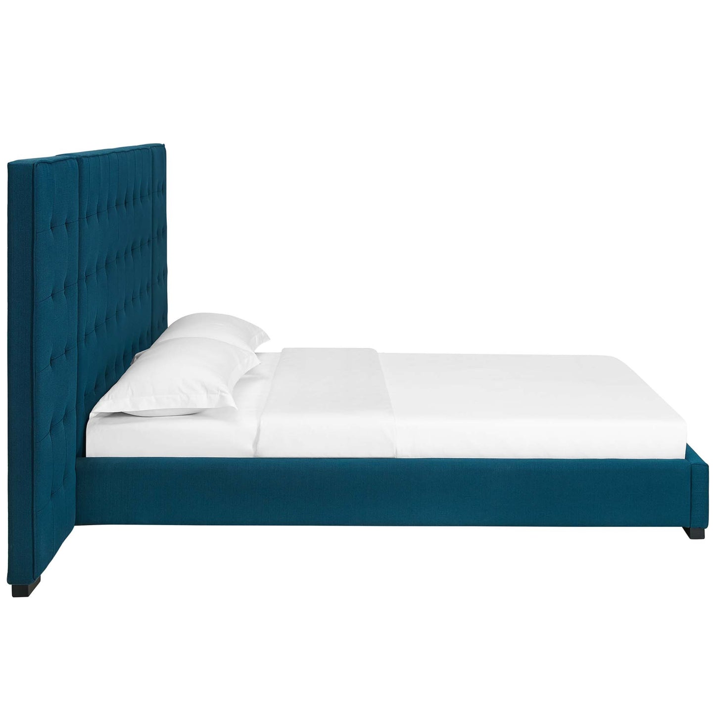 Sierra Upholstered Fabric Queen Platform Bed