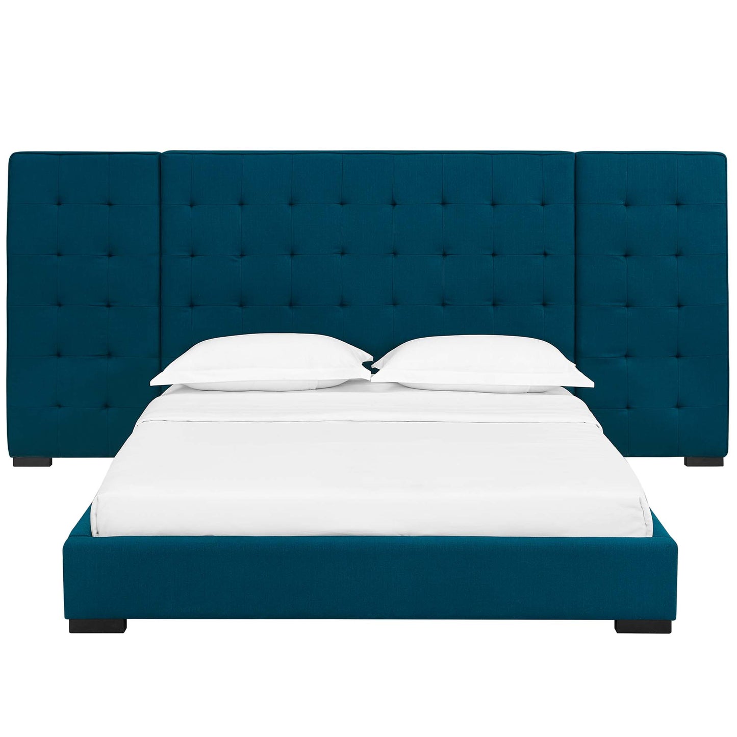 Sierra Upholstered Fabric Queen Platform Bed