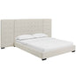 Sierra Upholstered Fabric Queen Platform Bed