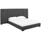 Sierra Upholstered Fabric Queen Platform Bed