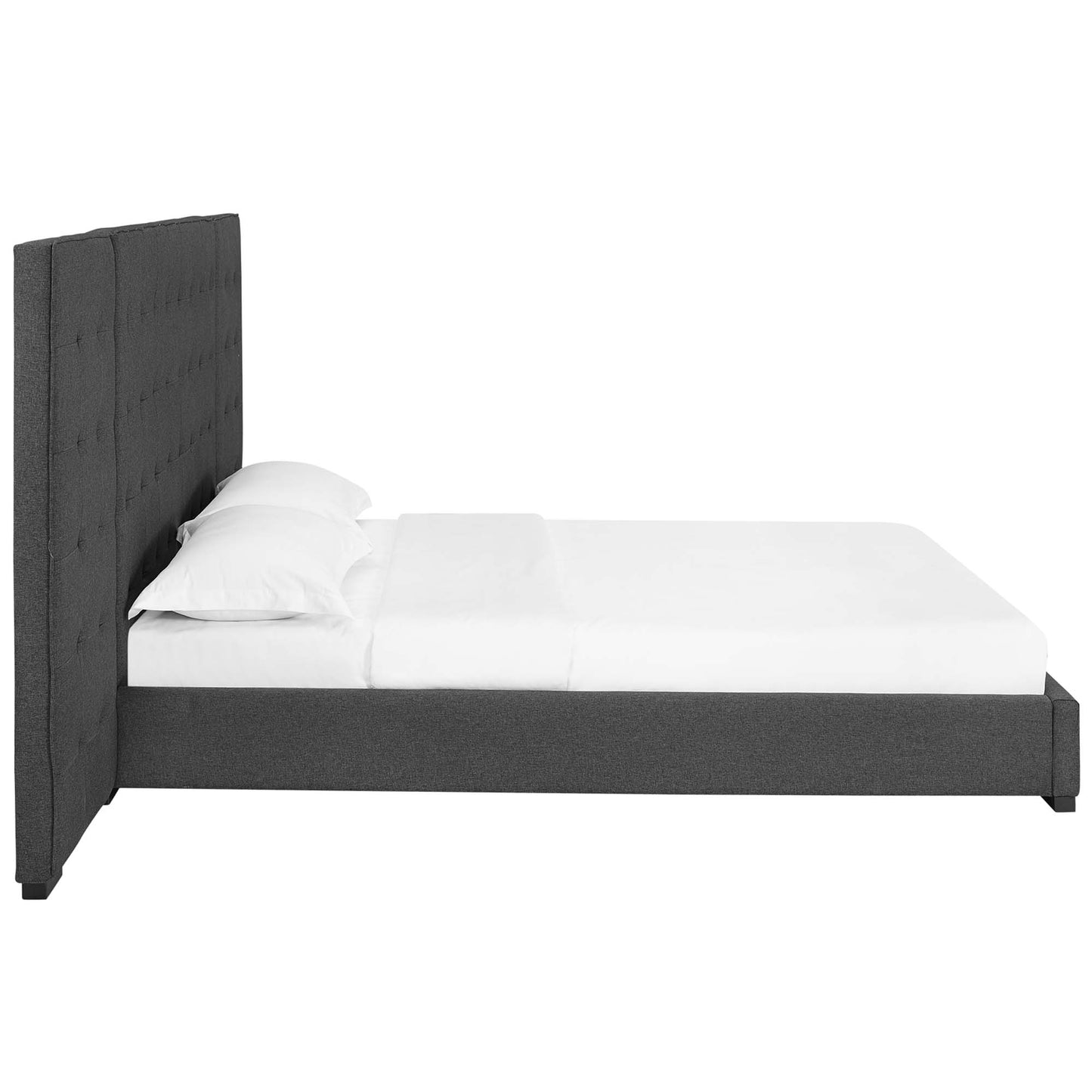 Sierra Upholstered Fabric Queen Platform Bed