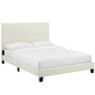 Melanie Tufted Button Upholstered Performance Velvet Queen Platform Bed