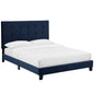 Melanie Tufted Button Upholstered Performance Velvet Queen Platform Bed