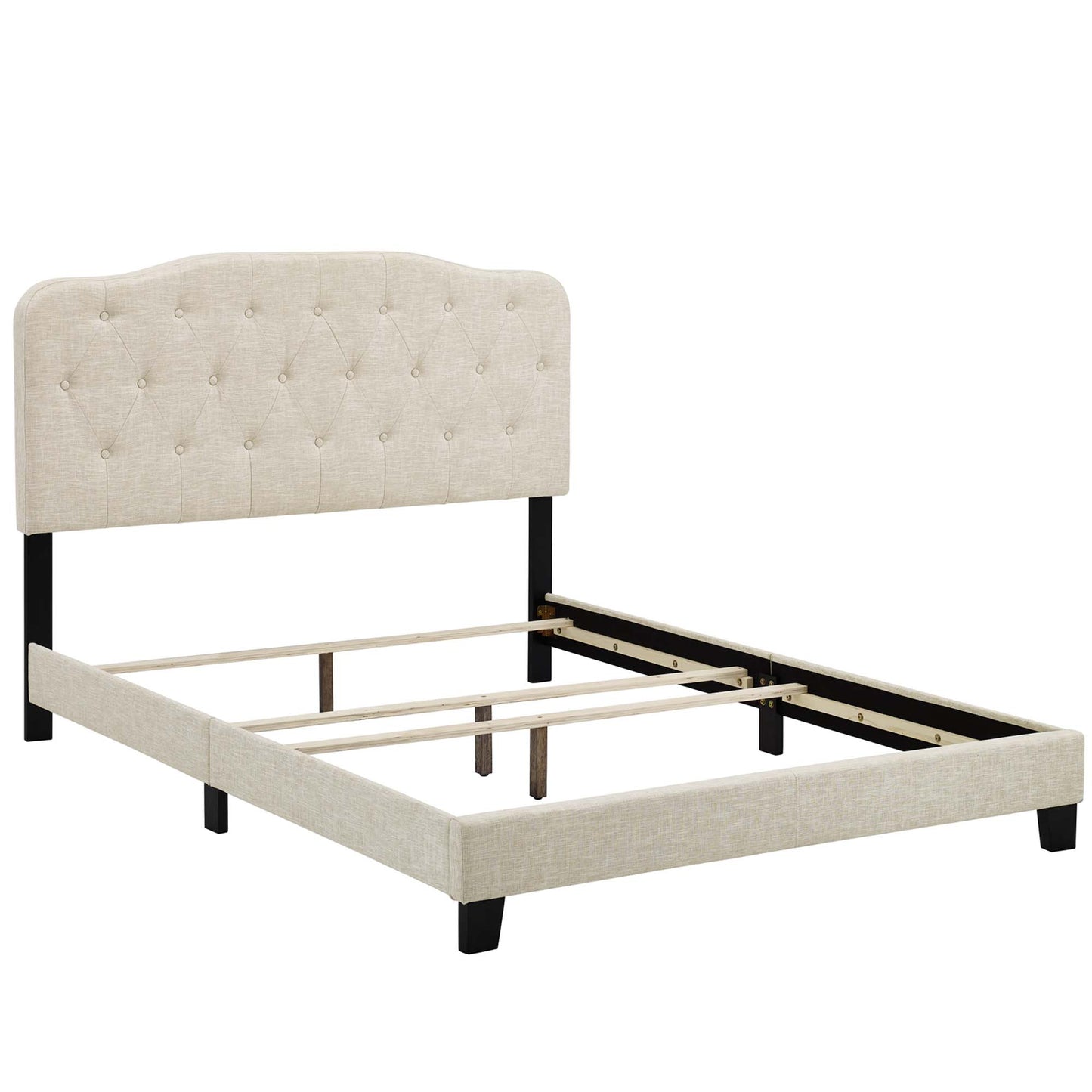 Amelia Upholstered Fabric King Bed