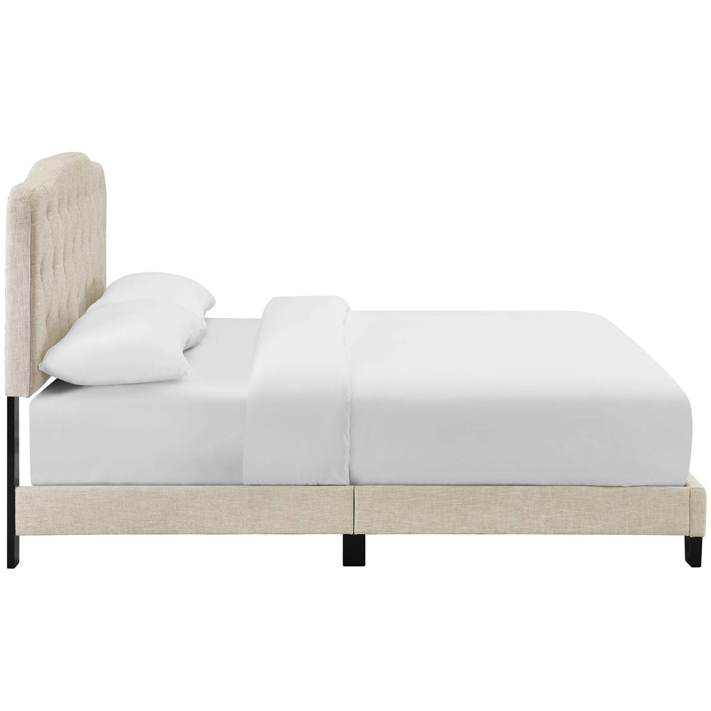 Amelia Upholstered Fabric King Bed