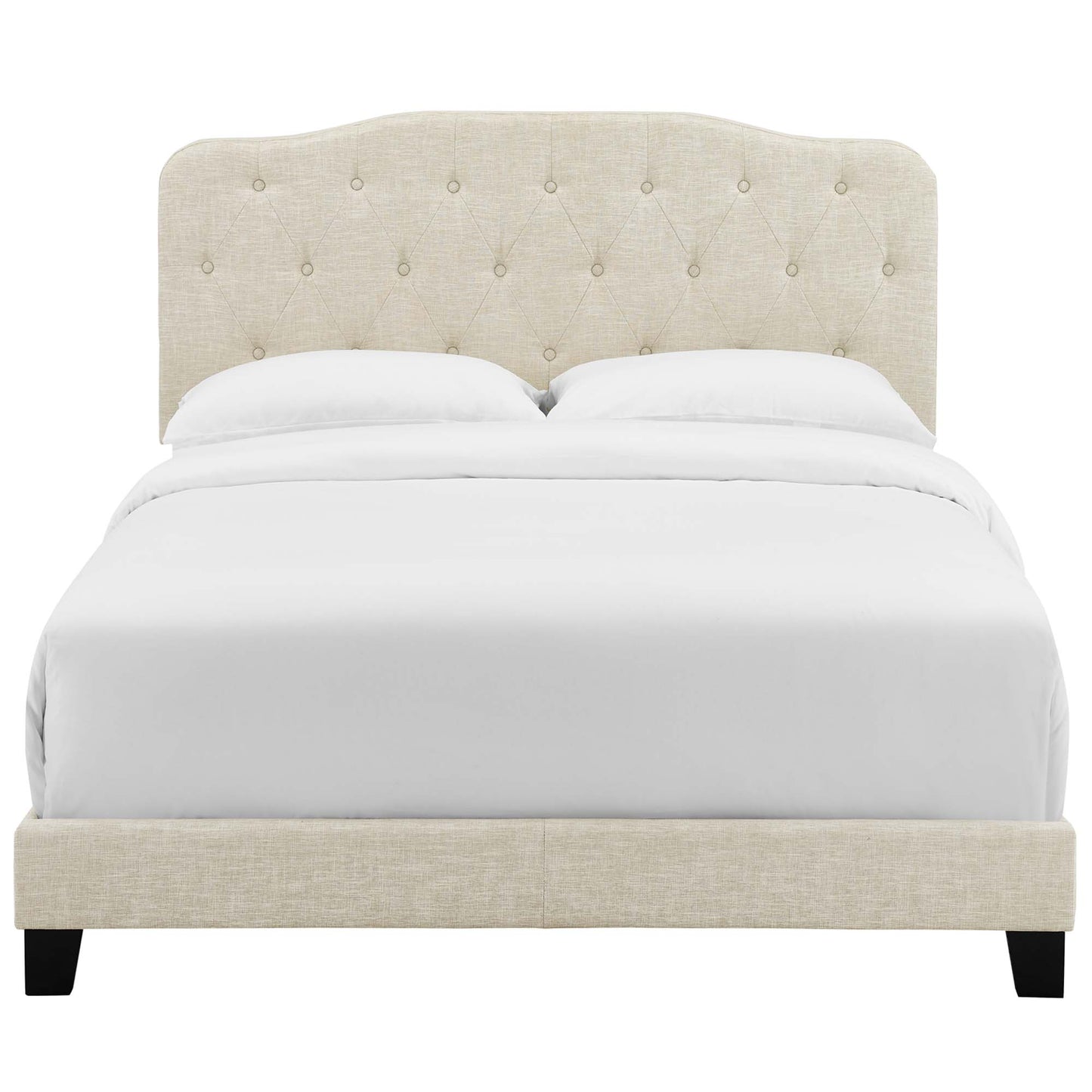 Amelia Upholstered Fabric King Bed