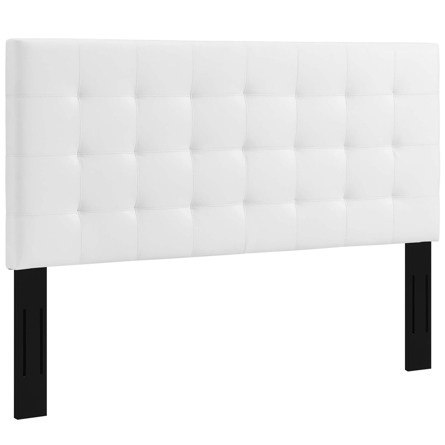 Paisley Tufted Upholstered Faux Leather Full / Queen Headboard